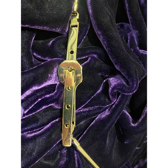 Vtg. 1980's Retro Metal Gold Tone Stretch Cable Belt Thin 31.5" Stretch to 37.5" - Picture 2 of 8